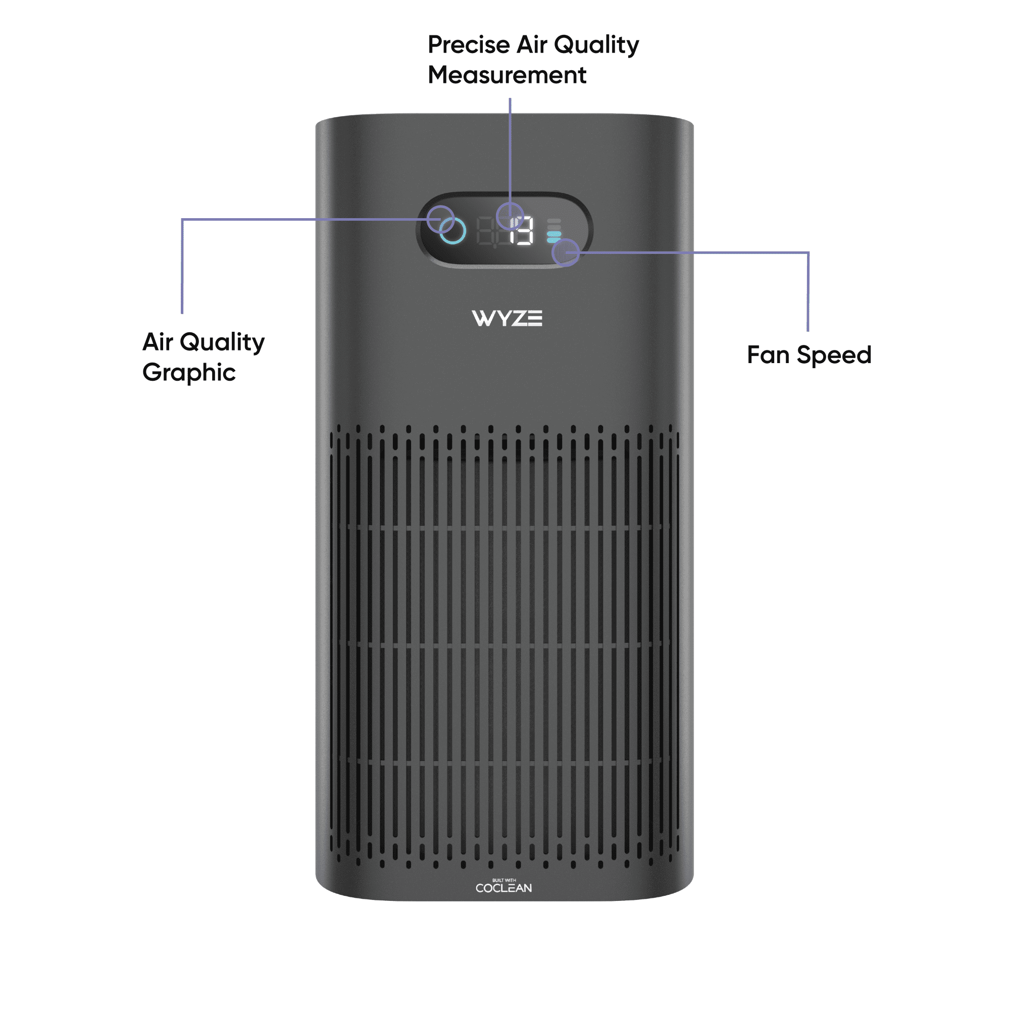 Air Purifier Allergen Filter Standard WSAPUR - Black