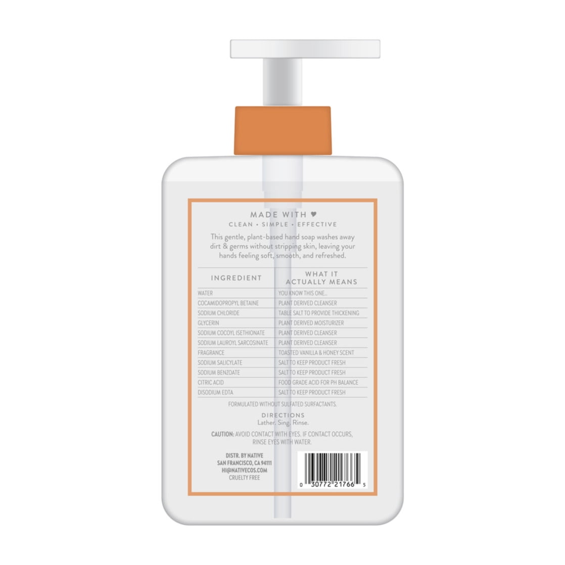 Liquid Hand Soap, Limited Edition Strawberry Matcha, Sulfate Free Hand Soap, Boba Café, 13 fl oz