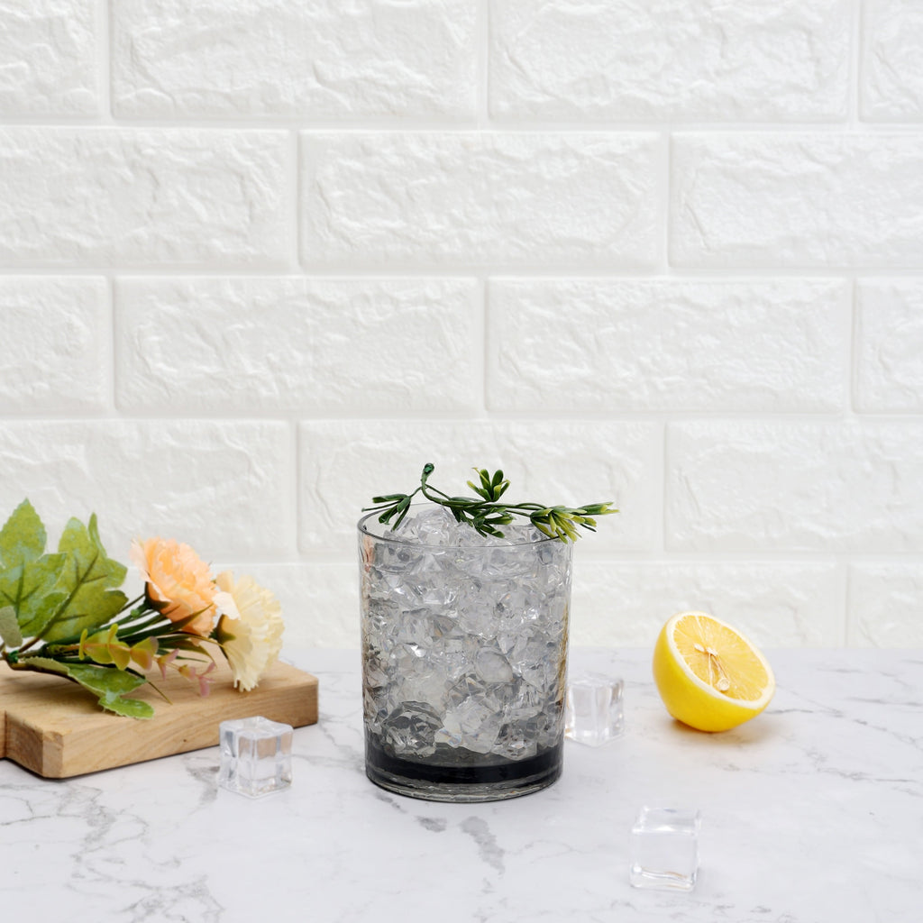 (2 pack) Better Homes & Gardens 14-Ounce Tritan Short Hammered Tumbler, Smoke