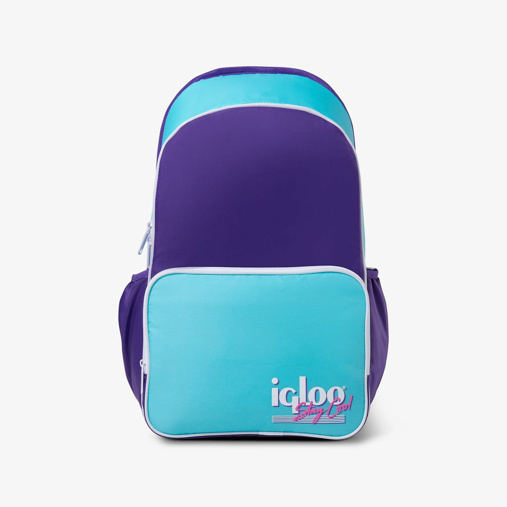 Igloo 20 can Retro Backpack Water Cooler, Pink and Jade Green