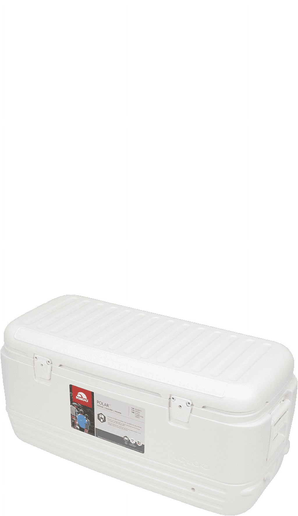 120 qt. Quick & Cool Polar Ice Chest Cooler, White
