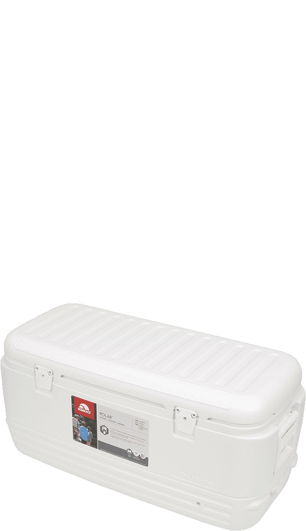 120 qt. Quick & Cool Polar Ice Chest Cooler, White