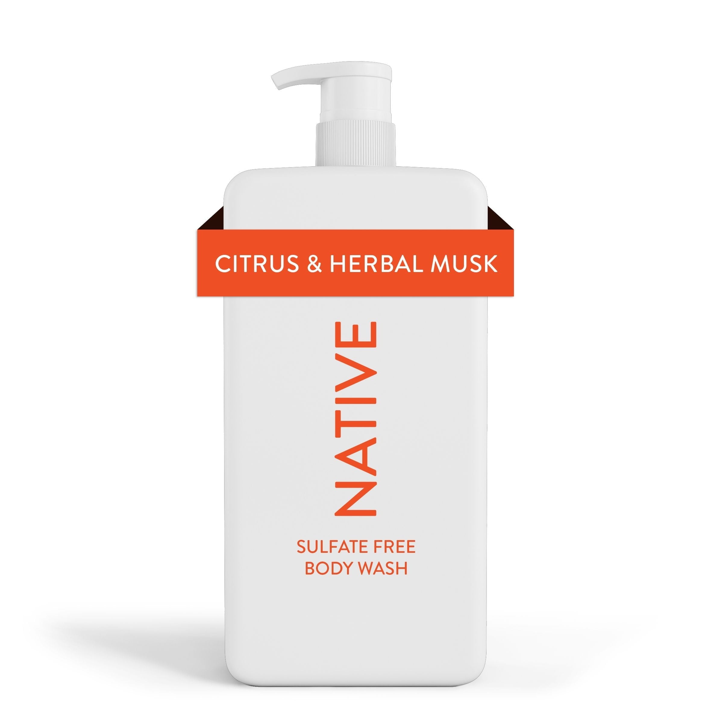 Body Wash, Citrus & Herbal Musk, Sulfate Free, Naturally Derived Ingredients, 24hr Freshness, for Women & Men, 36 fl oz