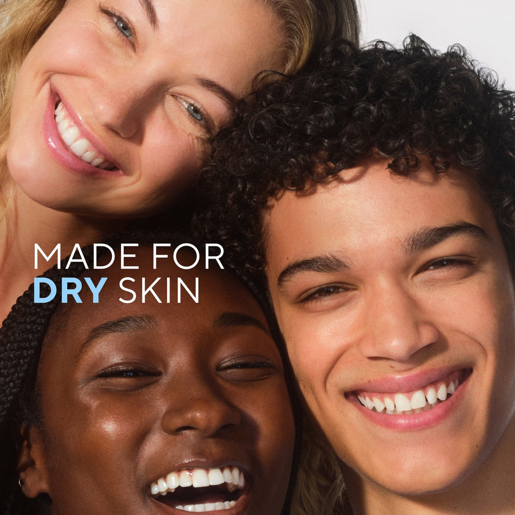 Hydrating Face Wash for Dry Skin, Sulfate Free, with Hyaluronic Acid and Shea Butter, Dermatologist Tested, 12.5 fl oz