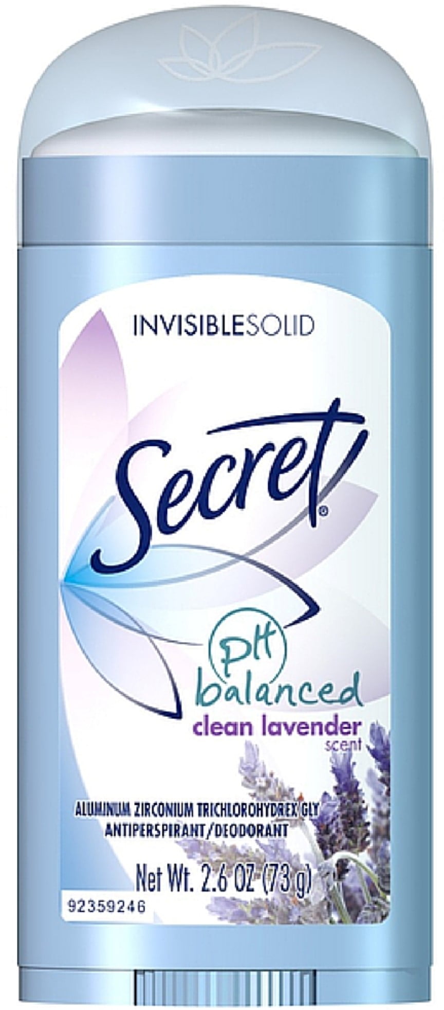 Invisible Solid Antiperspirant & Deodorant, Clean Lavender 2.60 oz