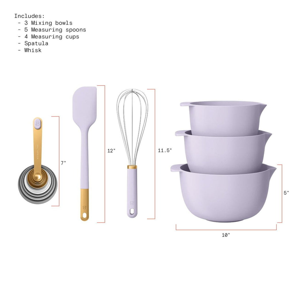 14-Piece Mix & Measure Set, Porcini Taupe by Drew Barrymore