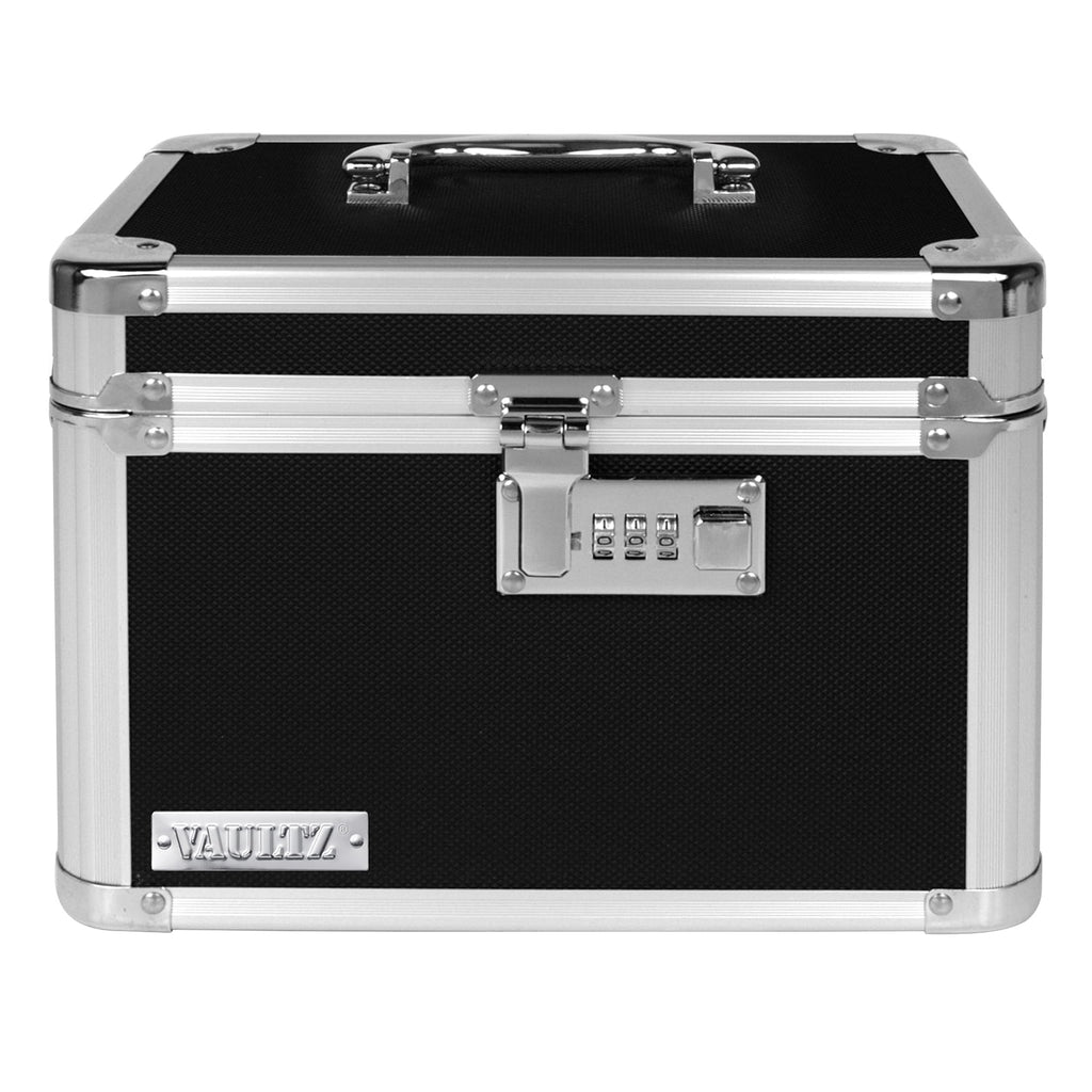 Combo Lock Storage Box, Black, Medium Density Fiberboard, VZ00102-2