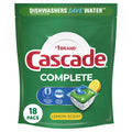 Complete Dishwasher Pods, Action Pacs Dishwasher Detergent, Dishwasher Tabs, Lemon, 18 Count