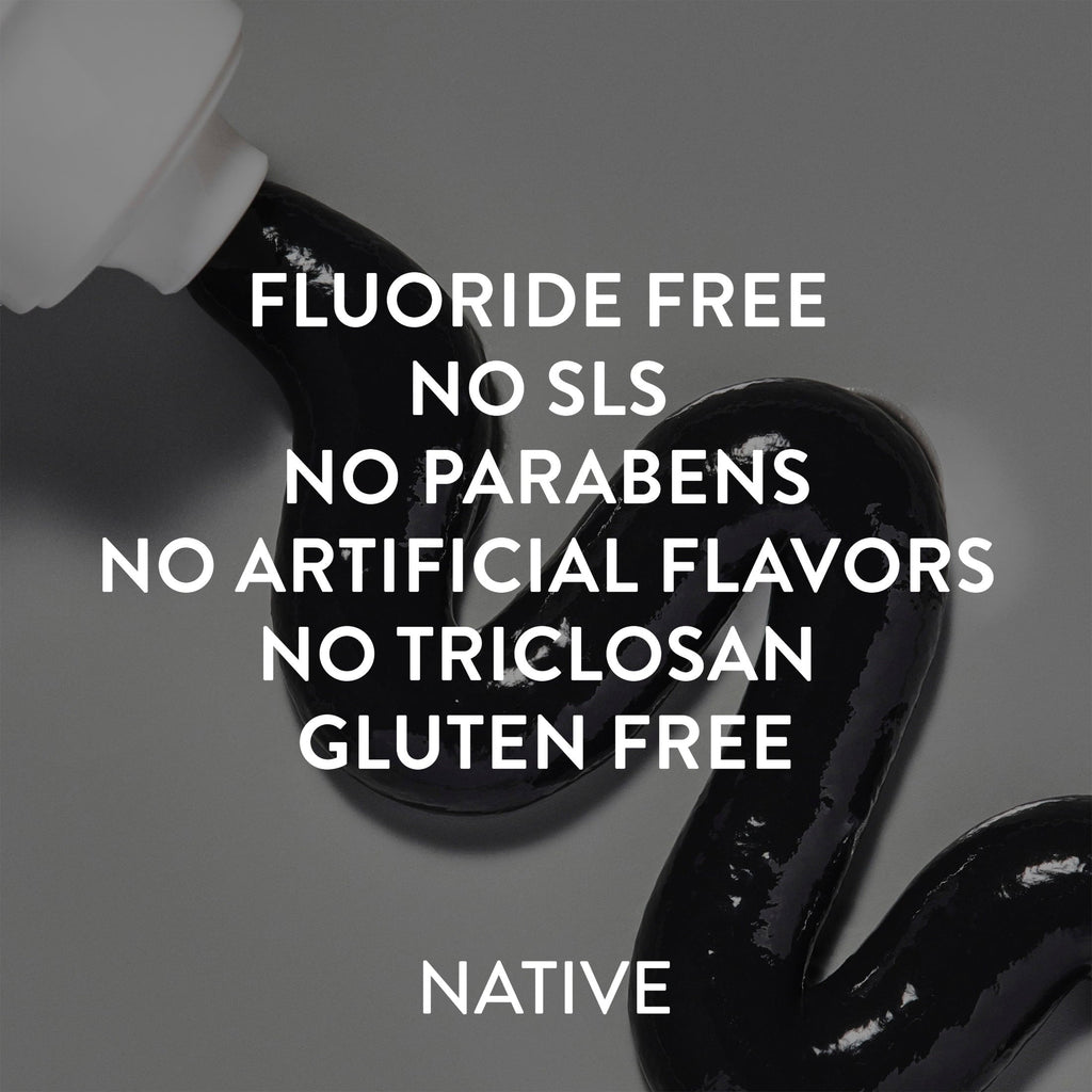Fluoride Free Toothpaste, Charcoal & Mint Flavor, 4.1 oz, for Adults & Kids 2+