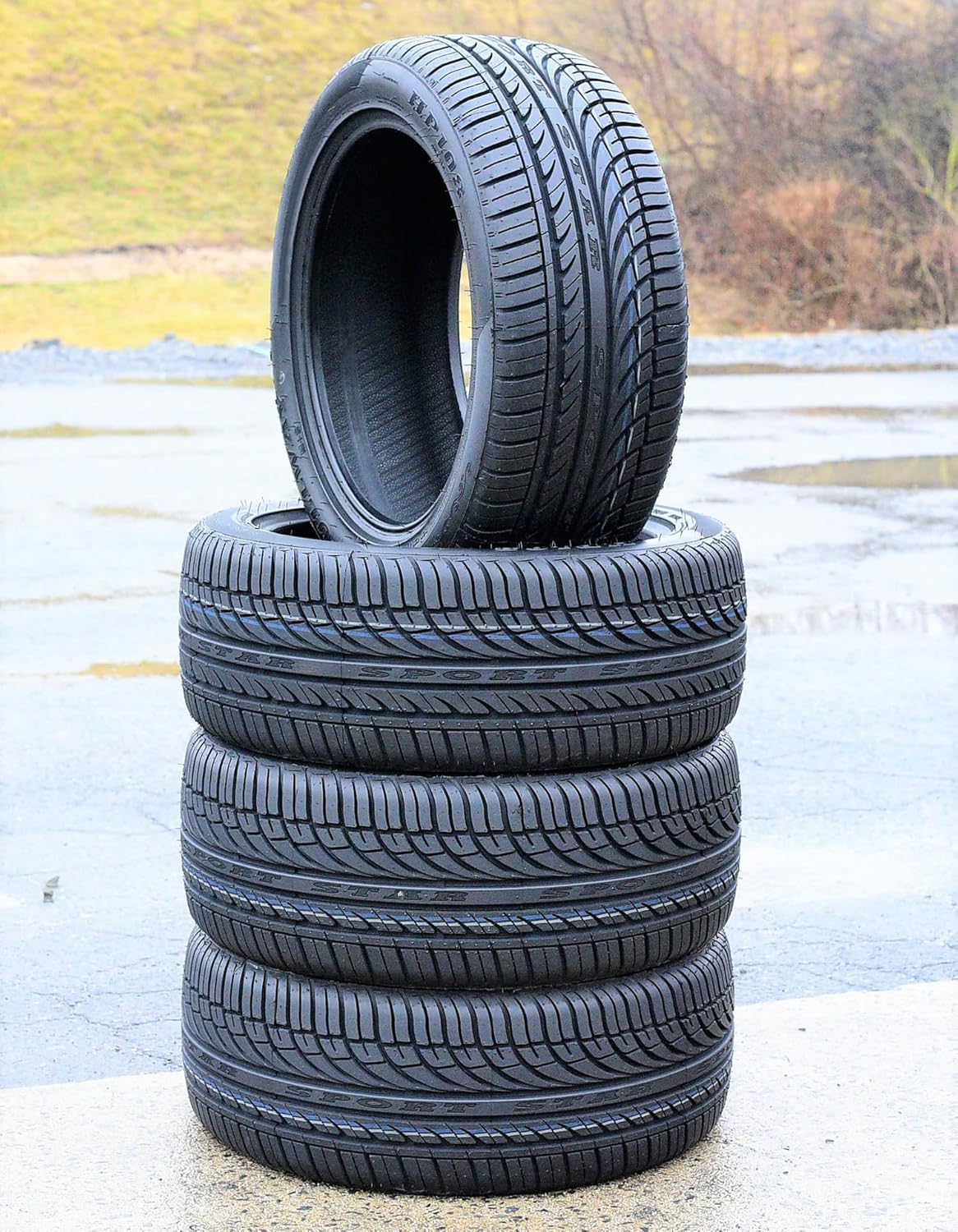Set of 4 (FOUR) Fullway HP108 All-Season Passenger Car High Performance Radial Tires-205/50R17 205/50ZR17 205/50/17 205/50-17 93W Load Range XL 4-Ply BSW Black Side Wall UTQG 380AA