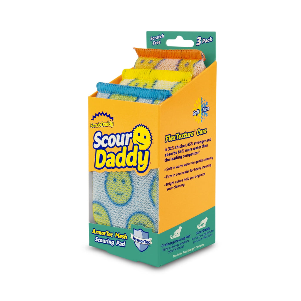 (2 pack) Scrub Daddy Scour Daddy Non-Scratch Scour Pads, 3 Count