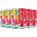 New Energy Drinks Sherbet Swirl, Cherry Slush Flavors Variety Pack, Biotin B Vitamins, Sugar-Free, Low-Calorie, 200mg Caffeine, Energy Boost Drink 12 fl oz (Pack of 6)