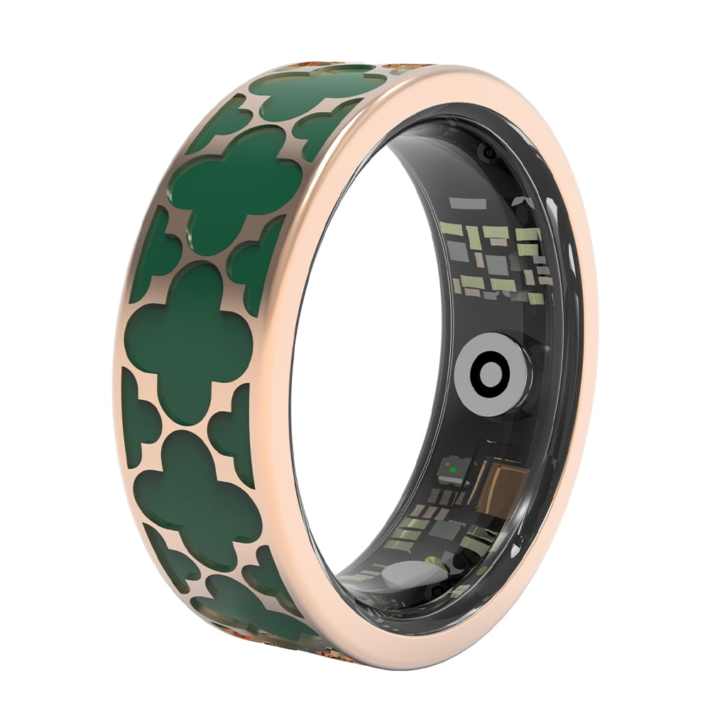 Health Tracking Ring, Suitable for Both Men and Women, 5ATM Waterproof, Activity/Sleep/Temperature Monitoring, Family Care Mode, Compatible with Android and iOS.