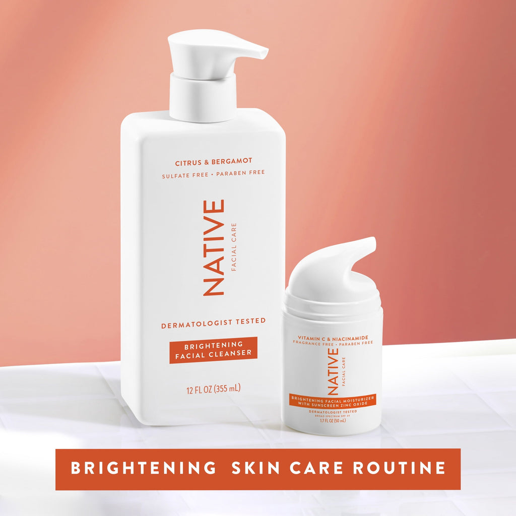 Brightening Facial Cleanser, Citrus & Bergamot, Sulfate Free, for All Skin Types, 12 oz