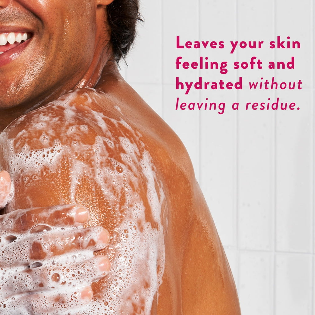 Body Wash, Cherry & Vanilla Macaron, Sulfate Free, Naturally Derived Ingredients, 24hr Freshness, for Women & Men, 18 fl oz