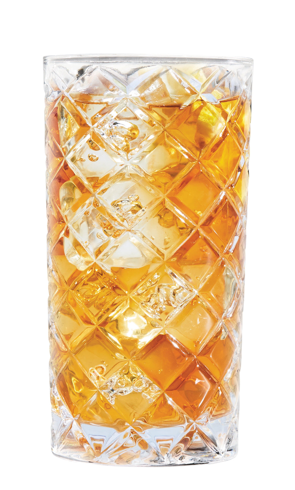 Better Homes & Gardens Diamond Cut Tumbler Clear Drinking Glass, 8 Pack