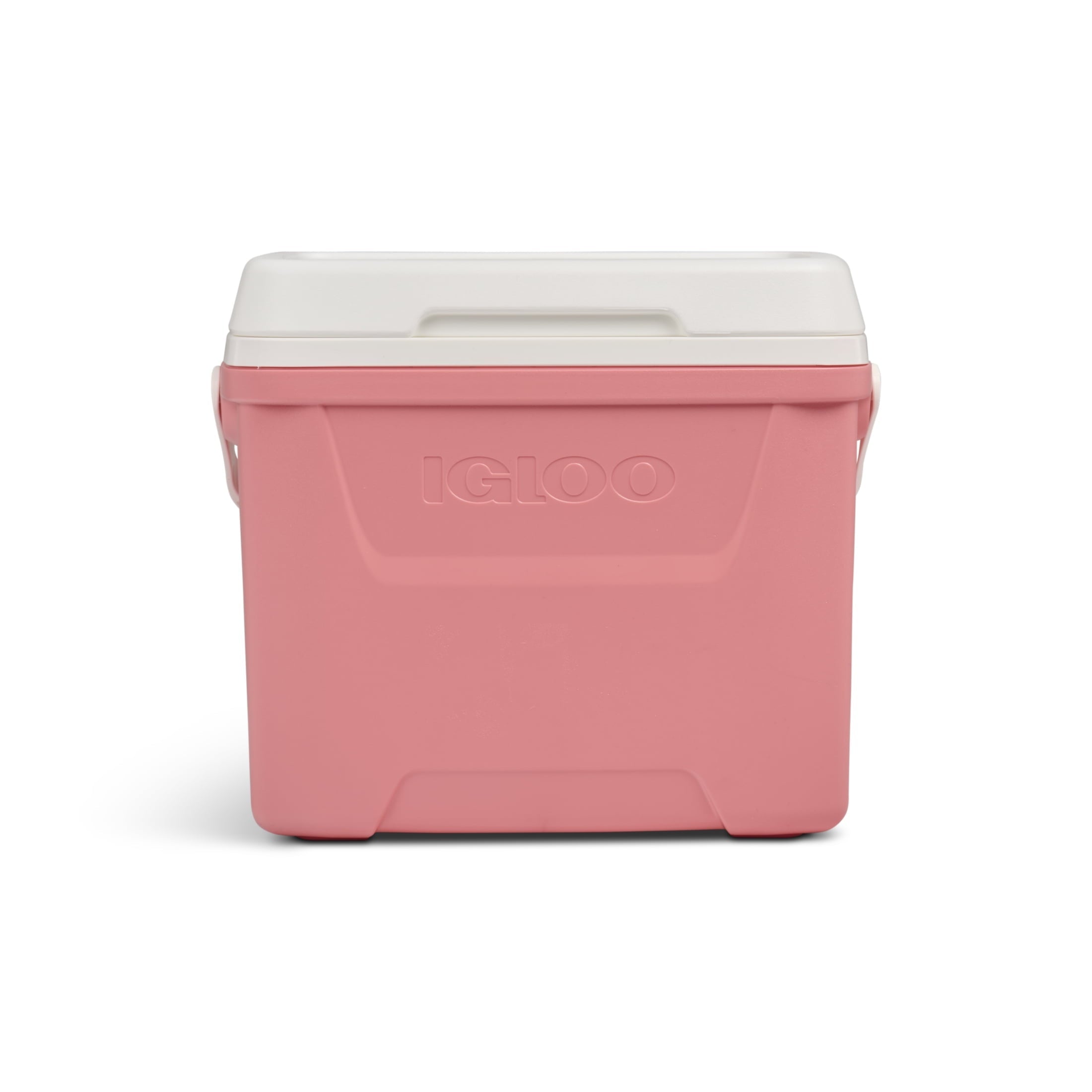 28 QT Laguna Hard-Sided Ice Chest Cooler, Aqua Blue and White