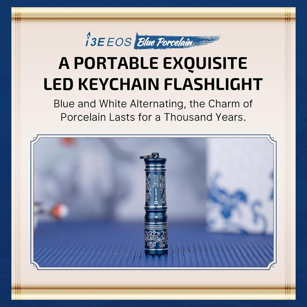 i3E EOS PMMA TIR Lens AAA EDC Flashlight 90 Lumens Compact Keychain Flash Light for Night, Camping (Nocturnal Sentinel)