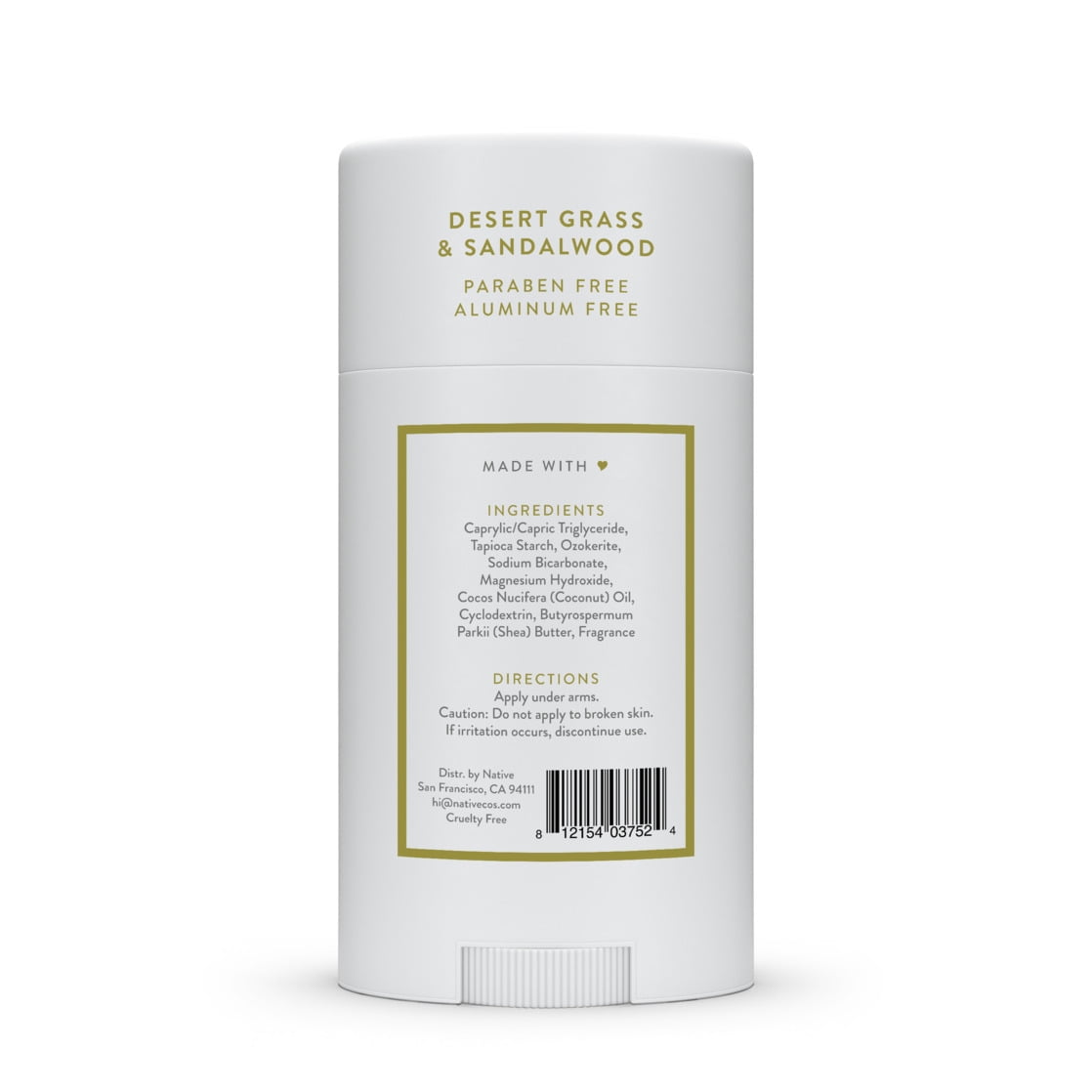 Desert Grass & Sandalwood Deodorant, 2.65 oz