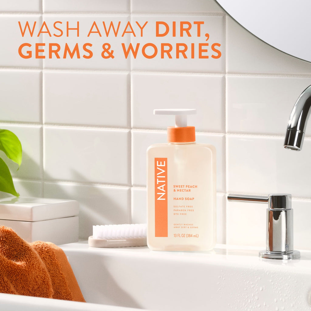 Liquid Hand Soap, Coconut & Vanilla, Non-drying, Naturally Derived Cleansers, Sulfate Free, 13 fl oz