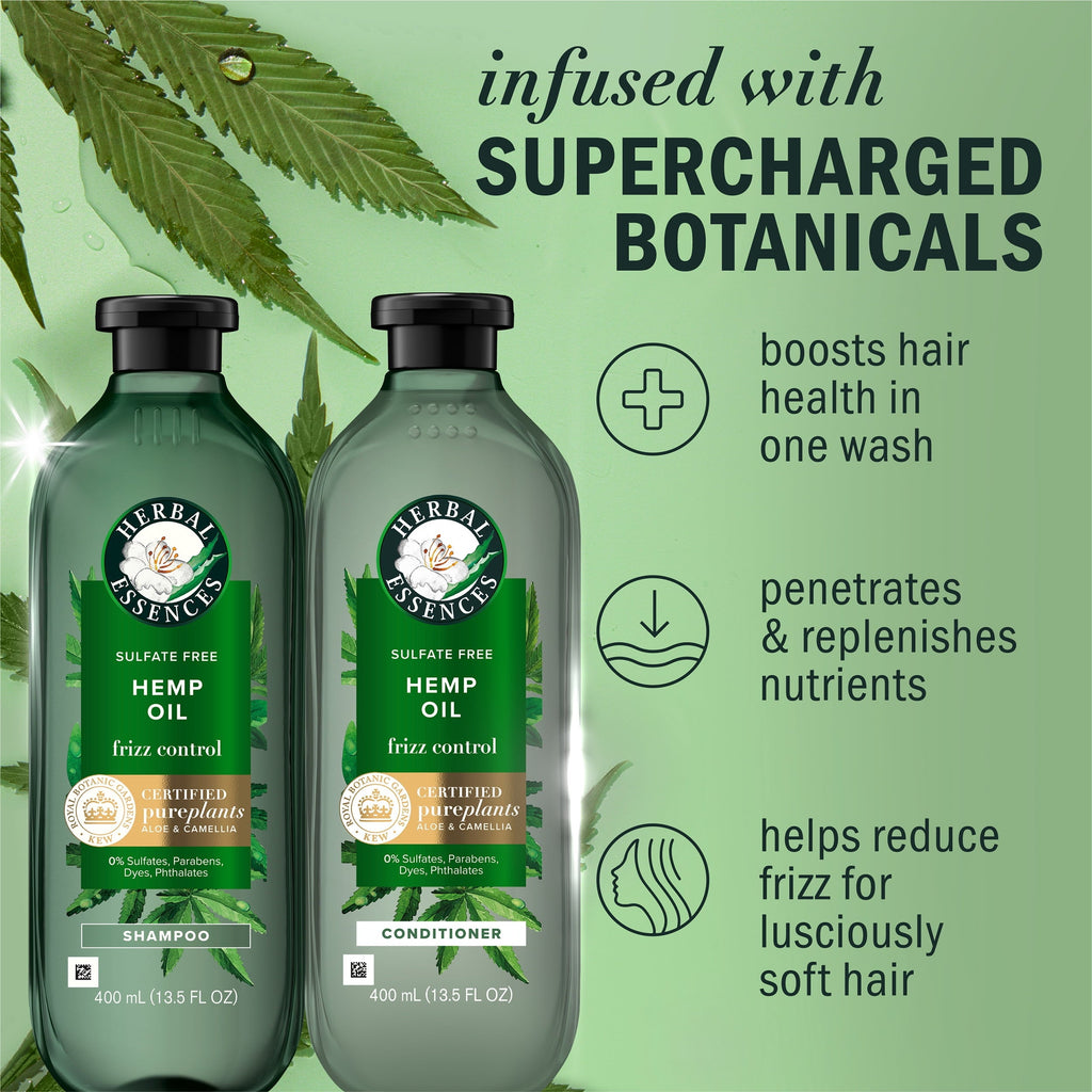 Hemp Oil Shampoo and Conditioner Frizz (2) 13.5 fl oz