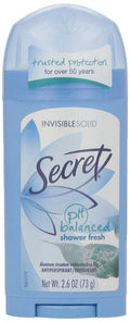 Invisible Solid Antiperspirant Deodorant, Shower Fresh, 2.6 oz