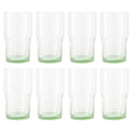 Better Homes & Gardens Clear Green Glass, Glassware, 8 Pack, 15 oz
