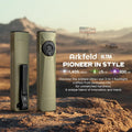 Arkfeld Ultra 1400 Lumens EDC Flat Flashlight, Rechargeable Compact Pocket Flash Light Combines White LED, UV and Green Beam, Triple Sources Perfect for Checking, Working (Olive-Green)