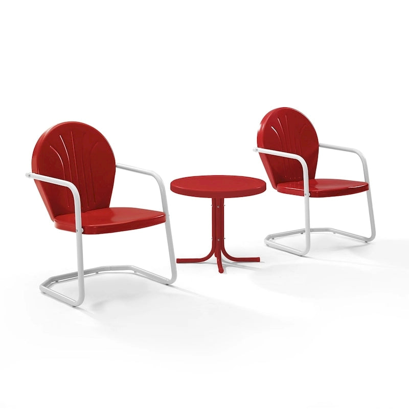 Crosley Griffith 3-piece Metal Outdoor Armchair Set