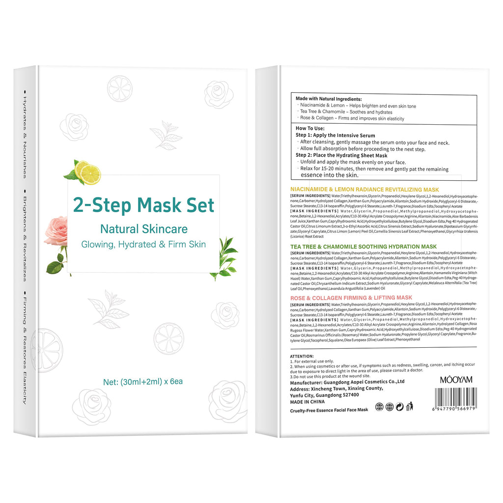 11 Pack Fruit Moisturizing Facial Mask Sheet, Rich in Fruit Essence Face Mask to Brighten and Hydrate Dull Skin