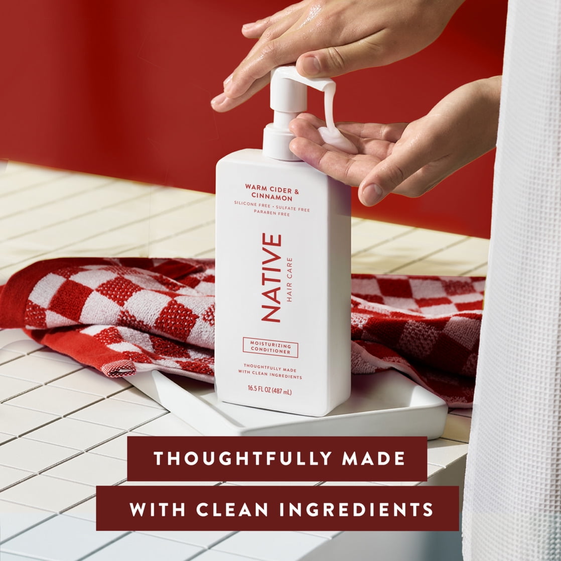 Moisturizing Conditioner, Warm Cider & Cinnamon, Sulfate & Paraben Free, 16.5 fl oz
