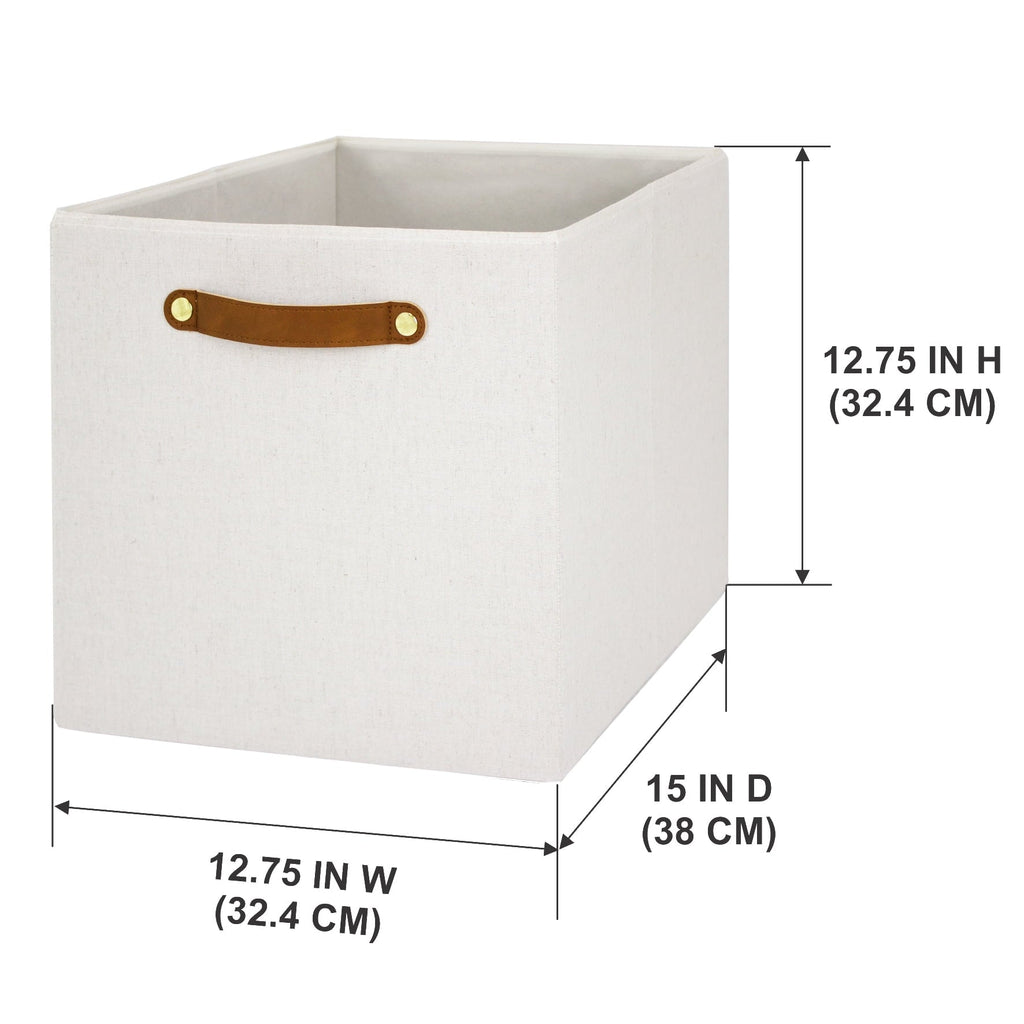 Better Homes & Gardens Collapsible Fabric Cube Storage Bin, Vanilla