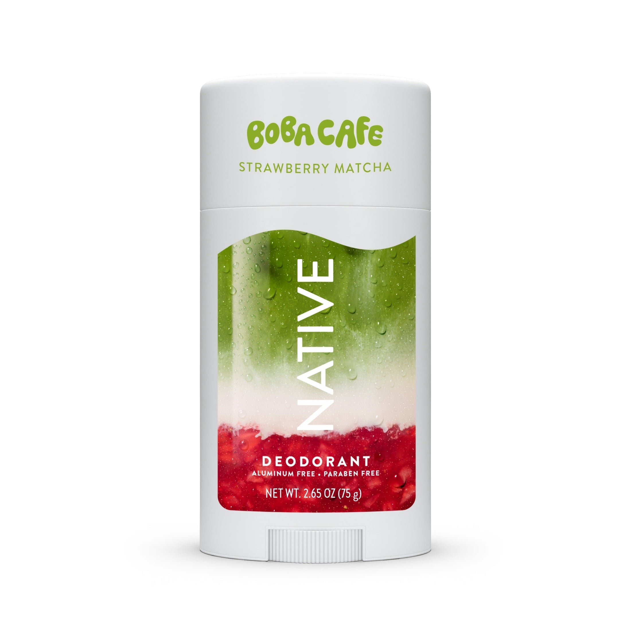 Aluminum Free Deodorant, Limited Edition Berry Blossom Tea, 72 Hour Odor Protection, for Women and Men, Boba Café, 2.65oz