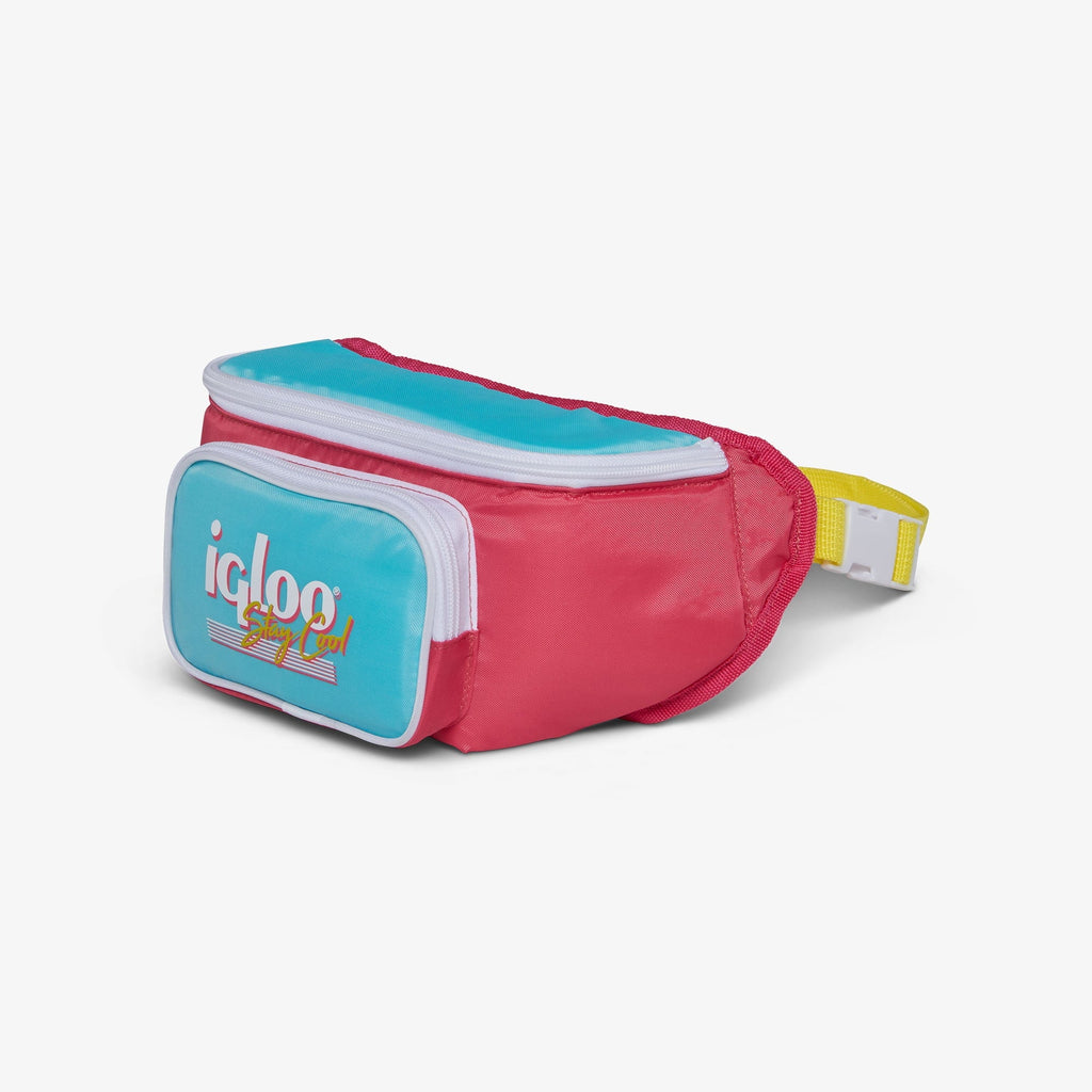 3 Can Capacity Retro Fanny Pack Cooler Bag, Lilac Purple