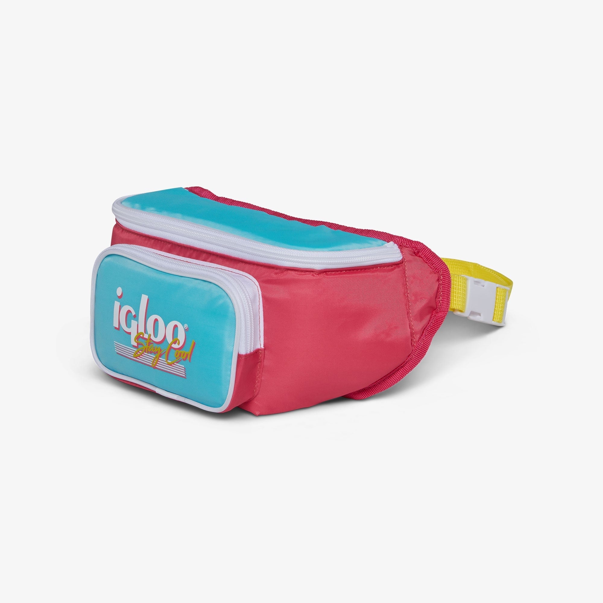 3 Can Capacity Retro Fanny Pack Cooler Bag, Lilac Purple