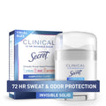 Clinical Strength Invisible Solid Antiperspirant and Deodorant for Women, Completely Clean, 0.5 oz