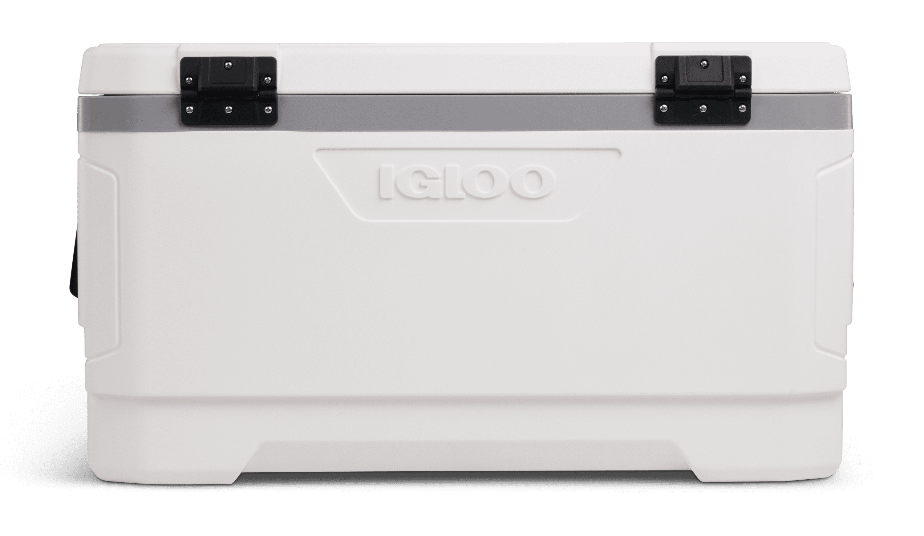 100 QT Latitude Marine Ultra Hard-Sided Cooler, White and Moonscape Gray