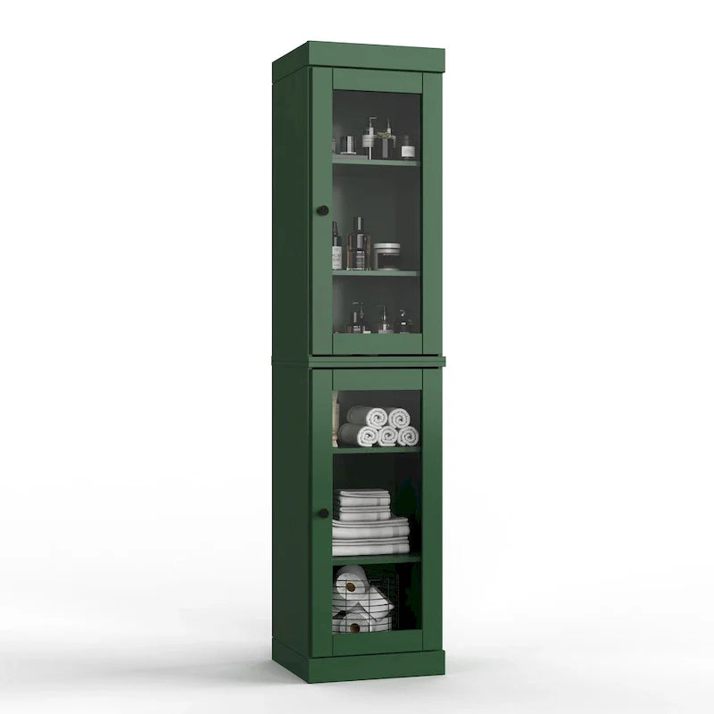 100% Solid Wood 16.5 Bathroom Cabinet with Optional Doors by Palace Imports