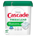 Free & Clear Dishwasher Pods, Dish Detergent Soap, Unscented, 47 Count