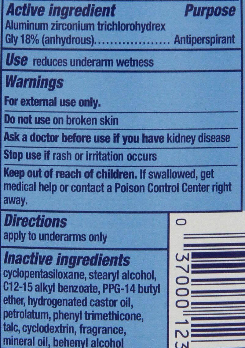 Invisible Solid Antiperspirant Deodorant, Shower Fresh, 2.6 oz