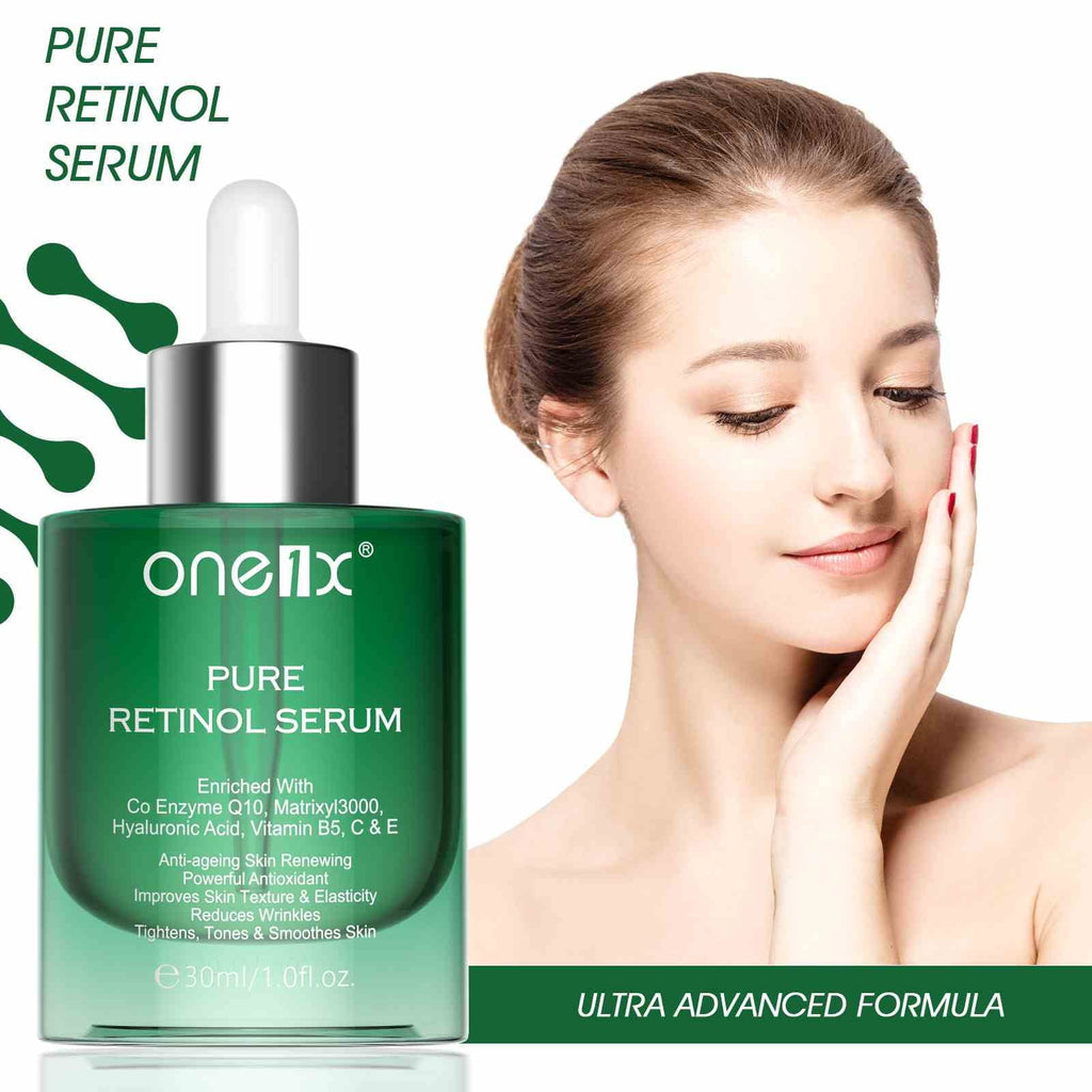 (2 Pack) One1X Retino Serum Essence for and Tightening Skin Day Night Moisturizer for