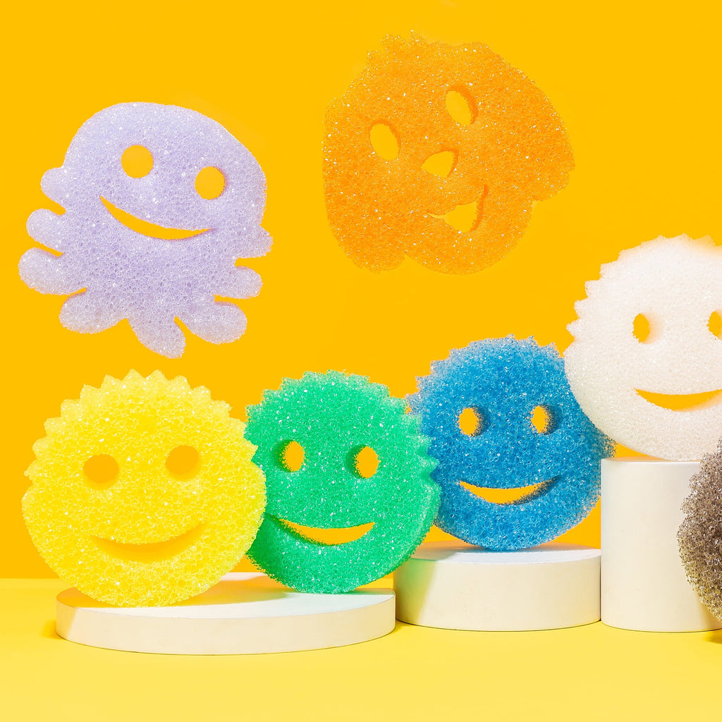 Colors Non-Scratch Cleaning Sponges, 4 Count