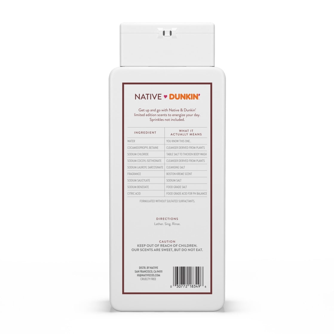 Dunkin' Body Wash, Boston Kreme, 18 oz