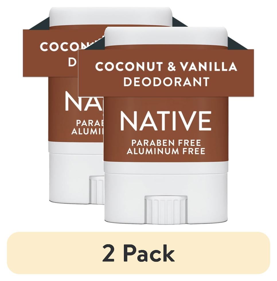 Deodorant, Aluminum Free, Coconut & Vanilla, for Women and Men, Travel Size 0.35 oz