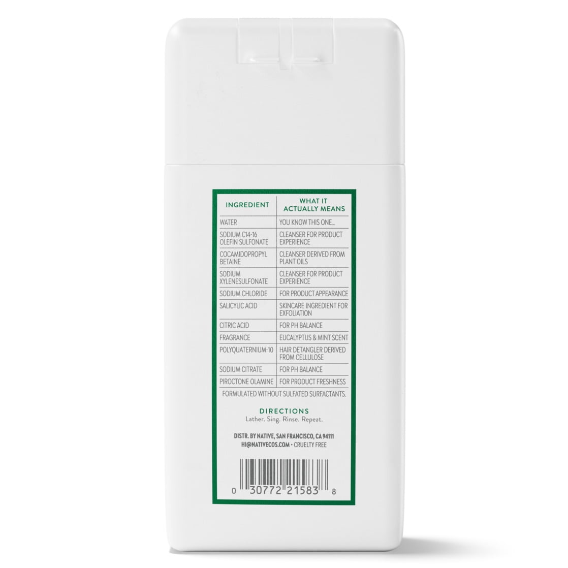 Eucalyptus & Mint 2 in 1 Shampoo & Conditioner 3.0 fl oz