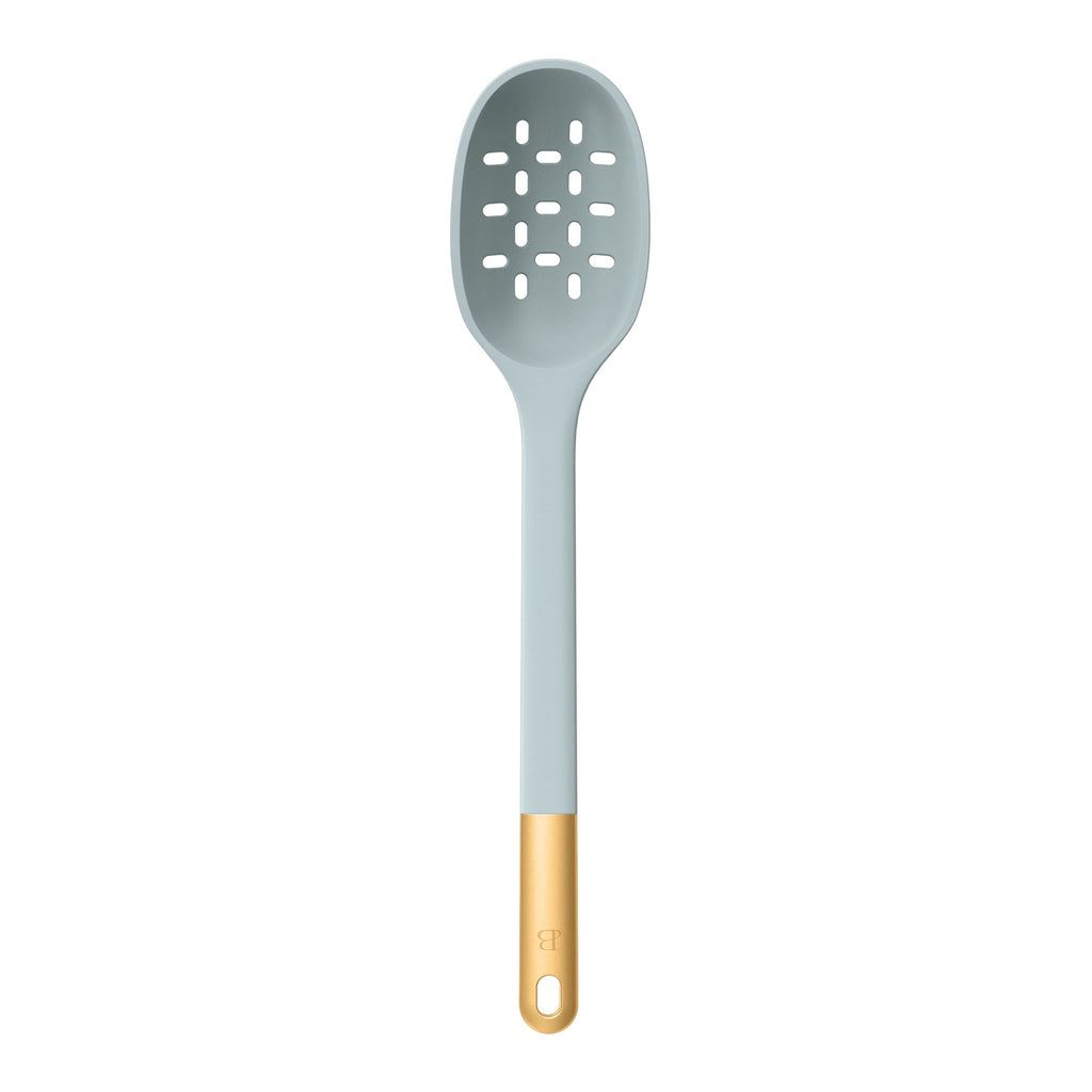 6-Piece Silicone Tool Set with Ceramic Crock, Porcini Taupe by Drew Barrymore