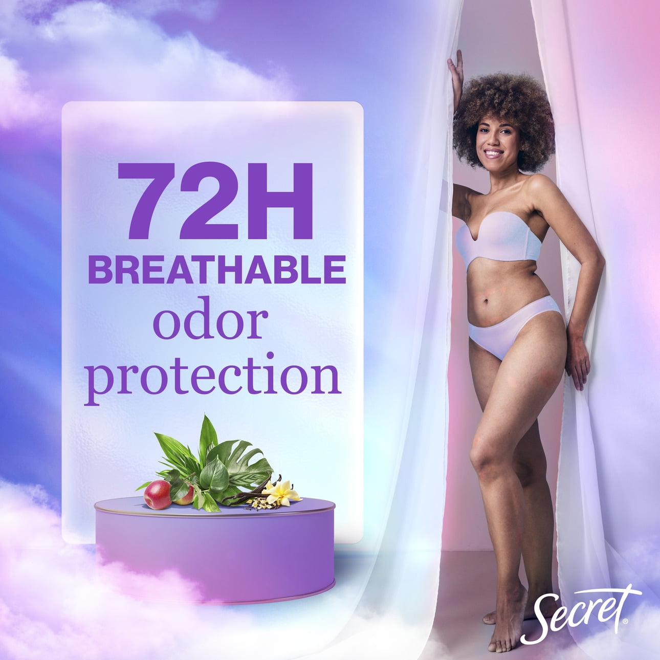 Fresh Clear Gel Antiperspirant Deodorant for Women, Cozy Vanilla Scent, 2.6 oz