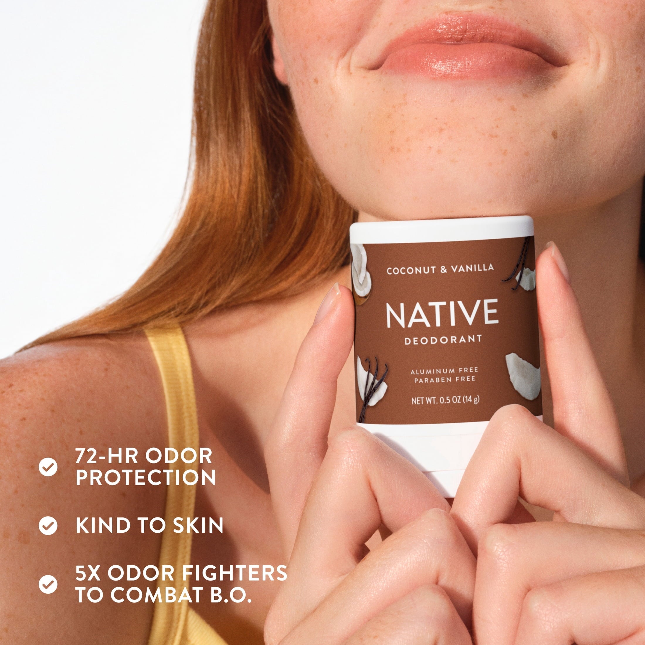 Deodorant Mini, Coconut & Vanilla, 0.5oz