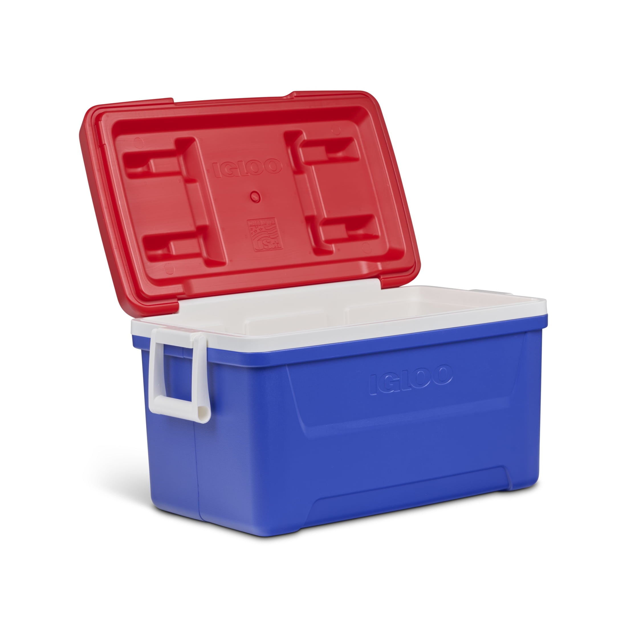 48 QT Laguna Hard Sided Ice Chest Cooler, Red