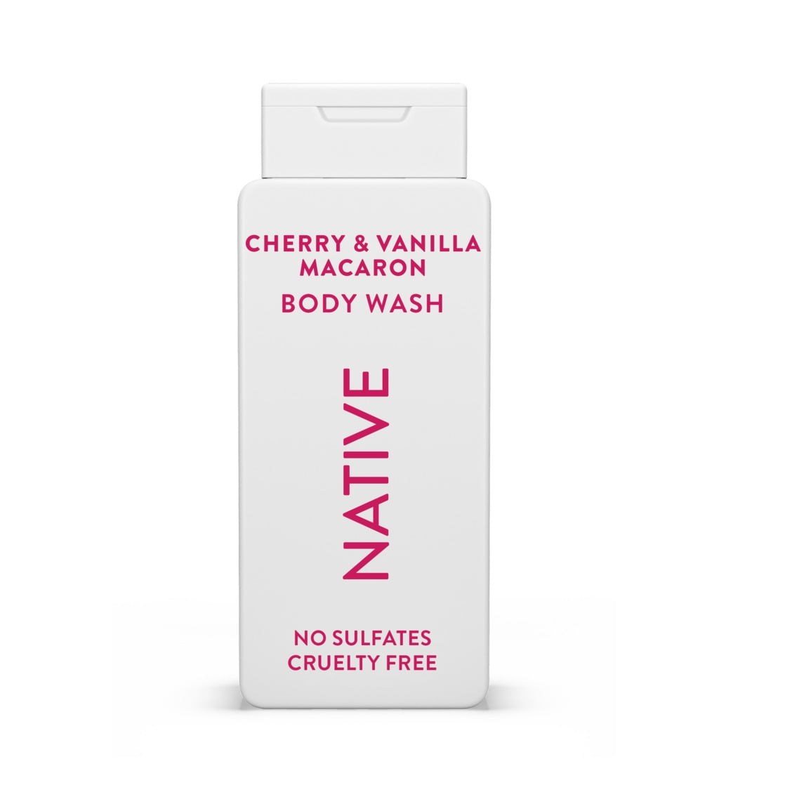 Body Wash, Cherry & Vanilla Macaron, Sulfate Free, Naturally Derived Ingredients, 24hr Freshness, for Women & Men, 18 fl oz